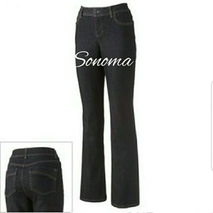 SONOMA MODERN FIT BOOT CUT JEANS, 8 SHORT